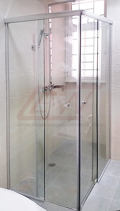 Shower Screen Central Aluminium Glass, Basco Infinity Sliding Shower Door